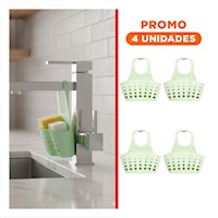 Pack4 Receptaculo Colgante Decorativo Verde para la Cocina 19x15cm Y+Regalo Sticker